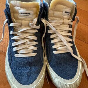 Brandblack Women's Capo Dirty Navy Light Blue Hi Top Sneakers
